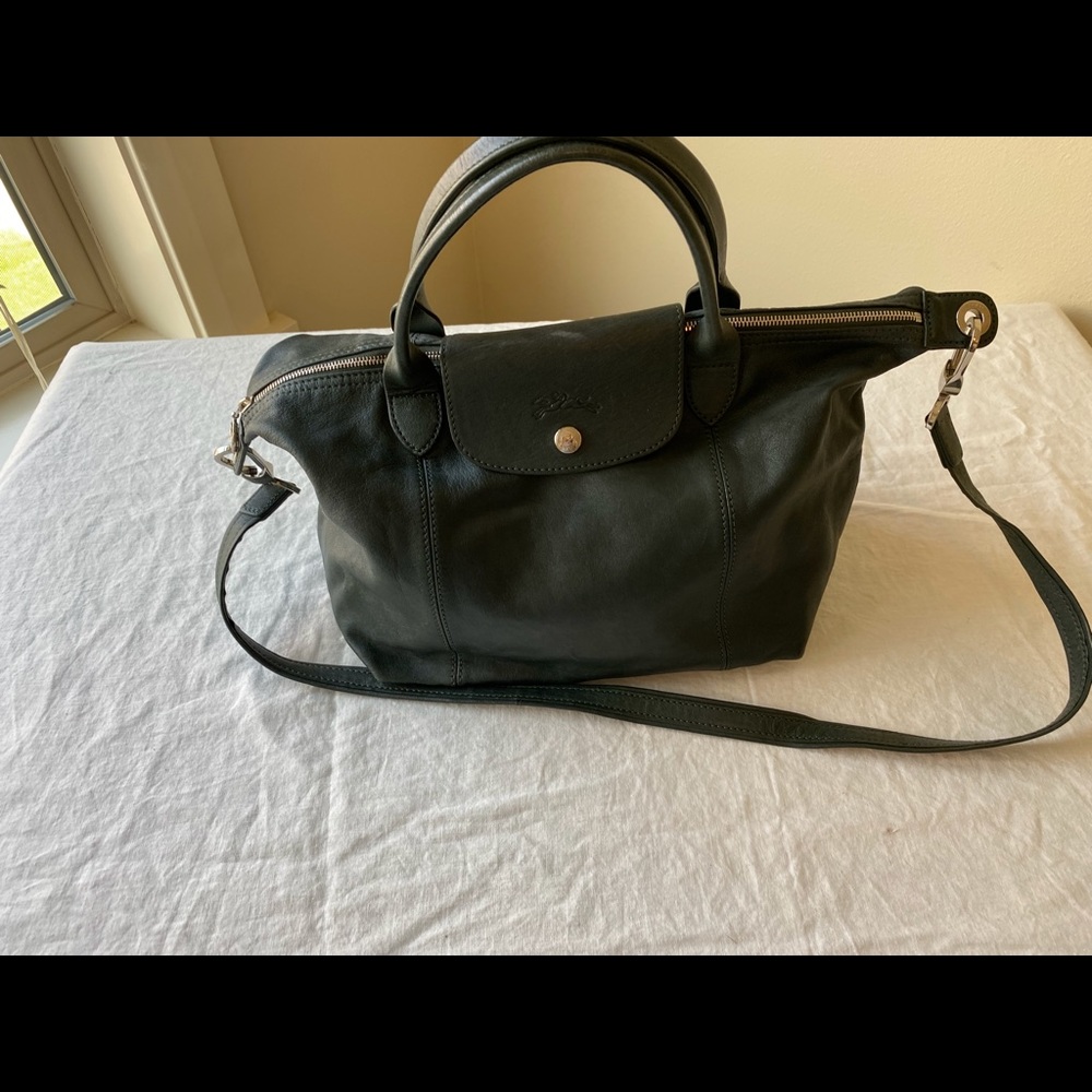 Longchamp Green Leather Pilage